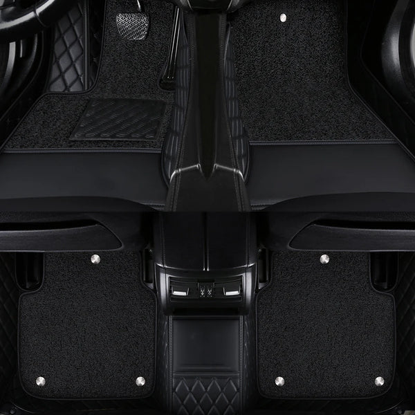 Heavy-duty floor mats for cars (With an extra mat on top)